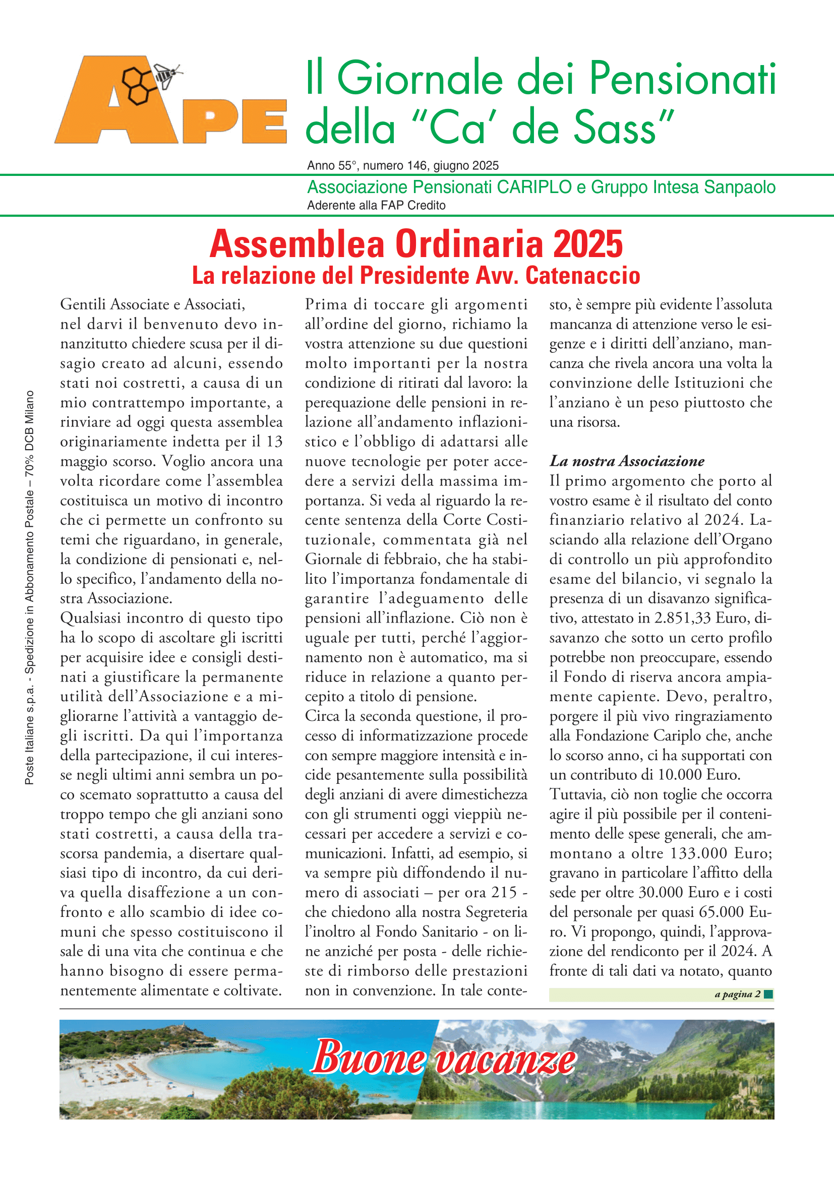 GIORNALE DI GIUGNO 2025